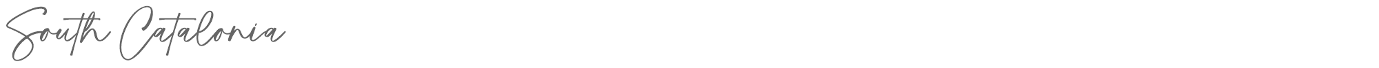Sample characters South Catalonia Font